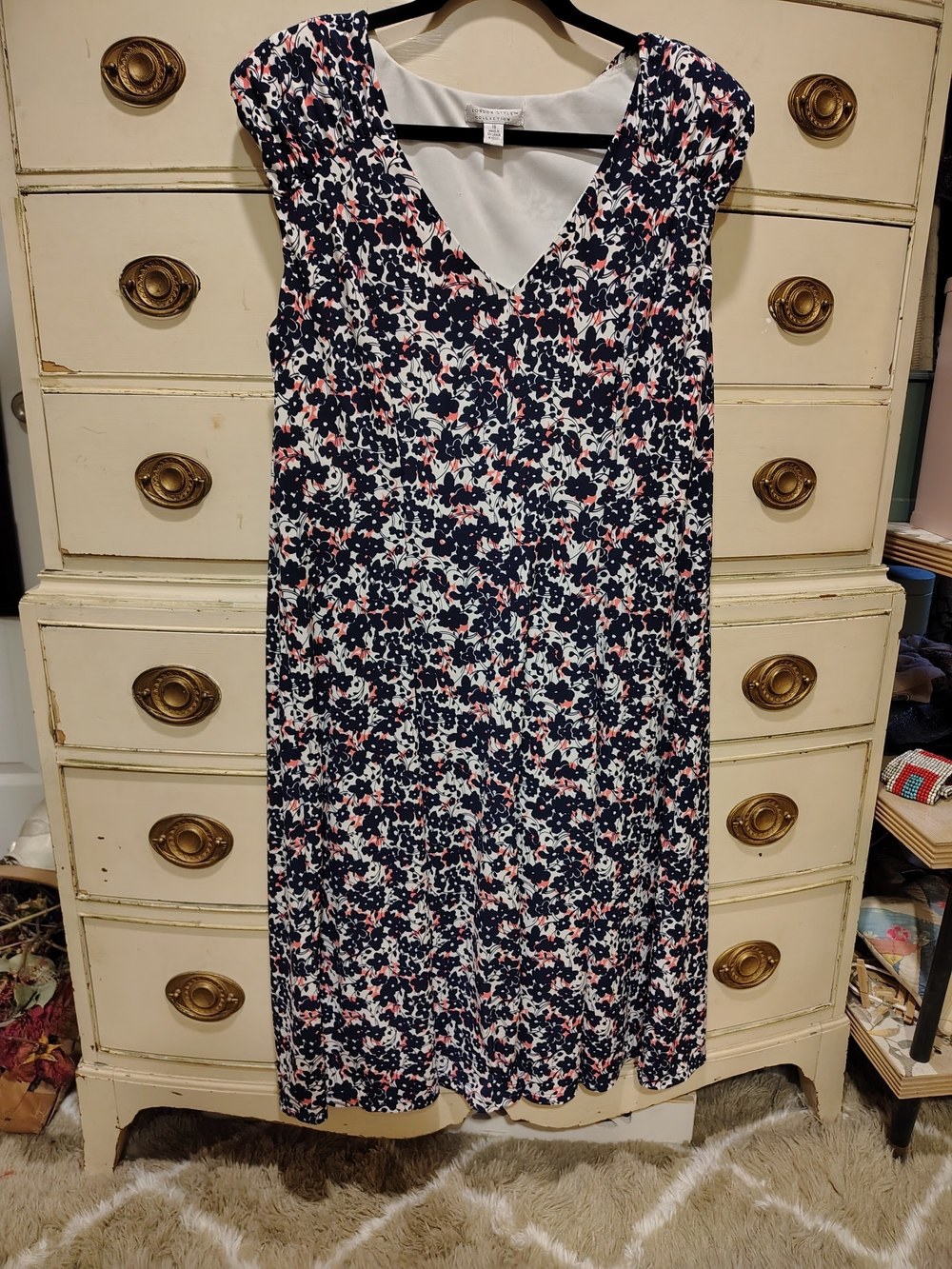 London Style Collection Vintage 80s/90s Floral Dress Size 18 Plus